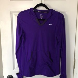 EUC Nike dri fit running hoodie size medium